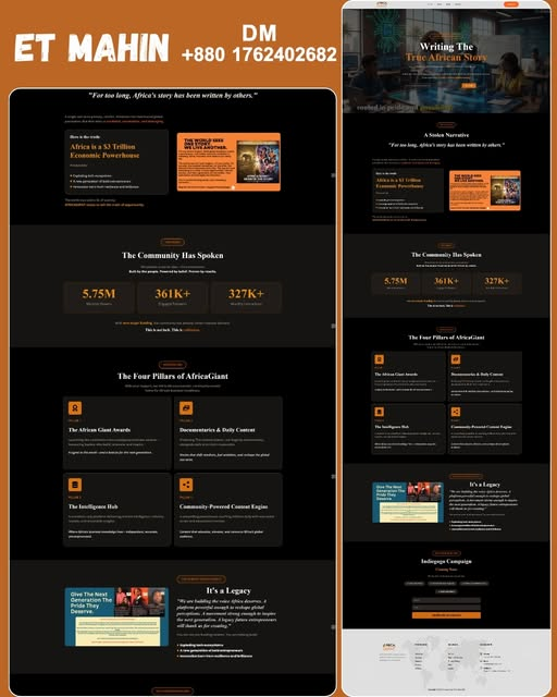 Join Africa Giant — WordPress project screenshot